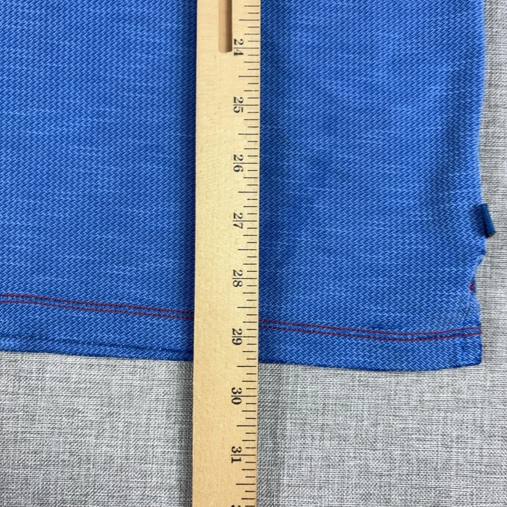 Tommy Bahama Shirt Mens 2XL Blue IslandZone V Neck Tagless Performance Tee